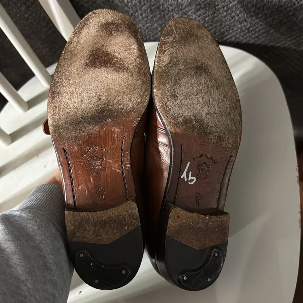 Bostonian Men's Tan Leather Slip-On Loafers